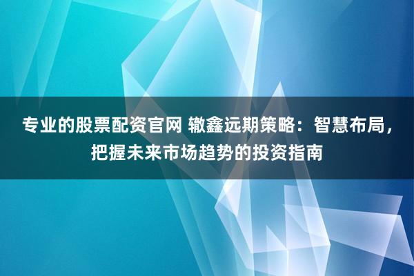 专业的股票配资官网 辙鑫远期策略：智慧布局，把握未来市场趋势的投资指南