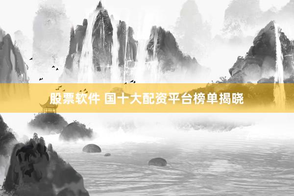股票软件 国十大配资平台榜单揭晓
