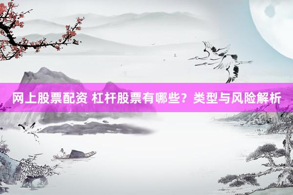 网上股票配资 杠杆股票有哪些?类型与风险解析