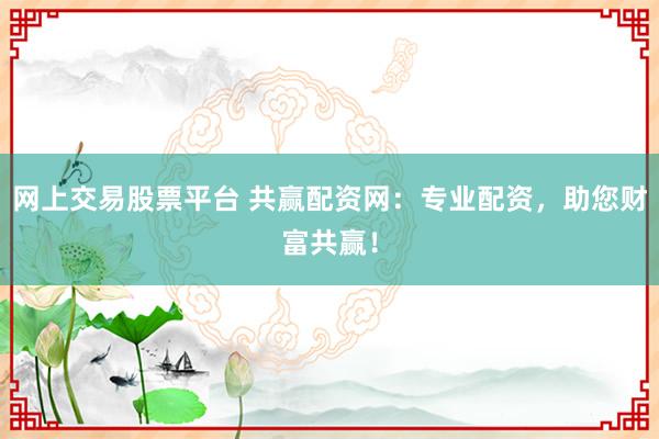 网上交易股票平台 共赢配资网：专业配资，助您财富共赢！